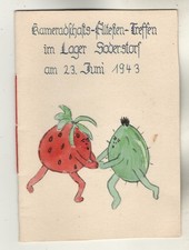 Klapp Karte Kameradschafts Ältesten Treffen Lager Soderstorf 1943 Rezepte (125)