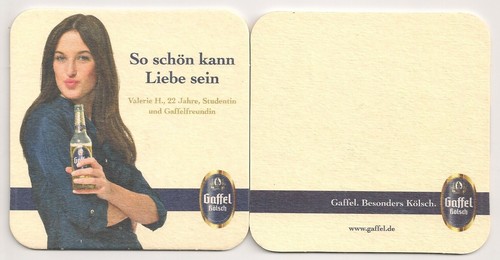 Gaffel kölsch bierdeckel - -,