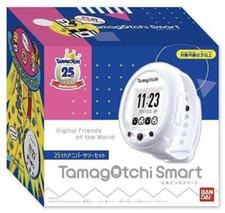 Bandai Tamagotchi Smart 25th Jubiläum Set Weiß Limitierte Farbe Japan Offiziell