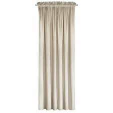 Samtvorhänge Hell Beige SAMT VORHANG Velours Elegante Vorhänge Kräuselband Ecru