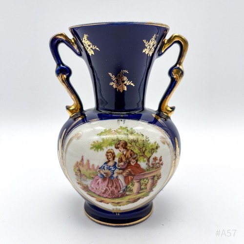 Barock vase kobalt fragonard - vase,