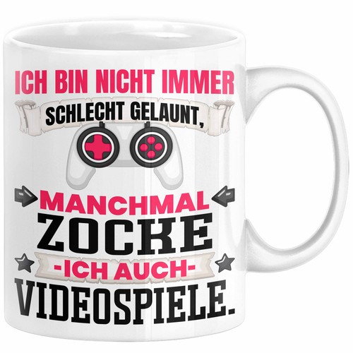 Zocker gamer geschenk tasse - zocker,