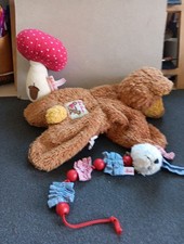 käthe kruse frottee baby 3 Teile ,Teddy  Pilz   ,Schnullerhalter