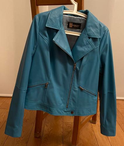 Stylische damen lederjacke - damen-lederjacke, /