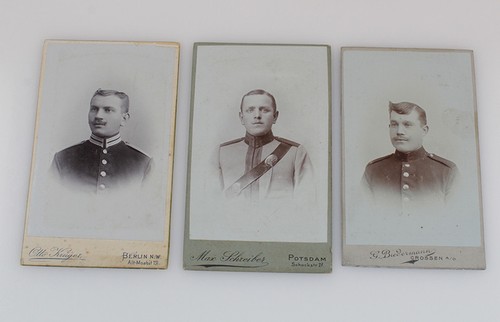 Militär portrait foto cdv - 3x,