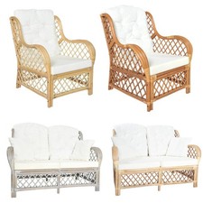 Sessel mit Kissen Rattansessel