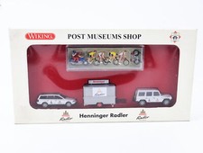 Wiking H0 81-26 Modellauto Set Henninger Radler Post Museum Shop 1:87