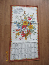 Geschirrtuch Kalender 1986 Walterscheid 63x33