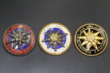 3 x Brosche DAV 50/60 Jahre Deutscher Alpenverein Mitgliedsabzeichen Silber 1904