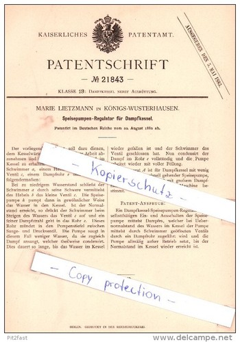 Original patent lietzmann - original, m.