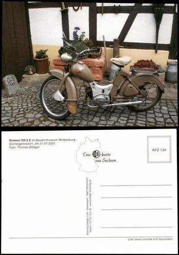Moped motorrad simson e - moped,