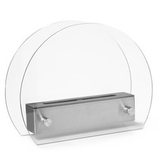  Kamin Bio-Ethano Tischkamin Edelstahl 36x13x28 cm Deko Tischfeuer Feuerstelle