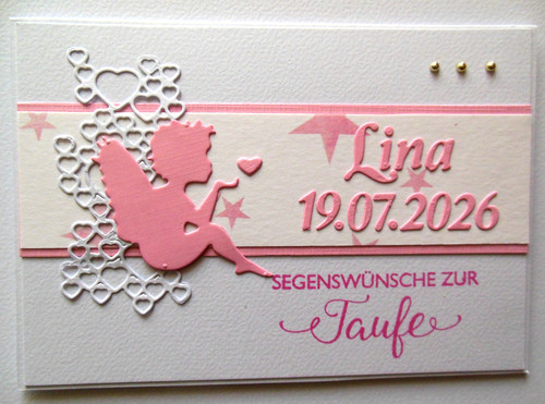 Karte zur taufe mit vornamen - karte,
