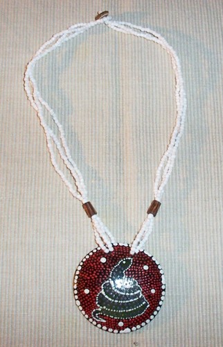 Halskette weiss schlange - halskette,