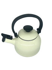 Forchetto Retro Teekessel 1,6L Cremefarbe Induction Flötenkessel Neuwertig R2186