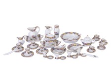 40-teilig Miniatur Porzellan
