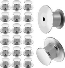 20 Stück Verschlüsse Pin Clips Silber Anstecknadel Pins Anstecker Sicherungsstif