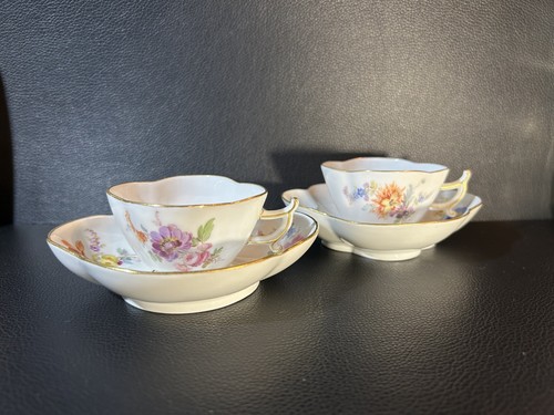 Zwei meissen mokka gedecke 1 - meissen,