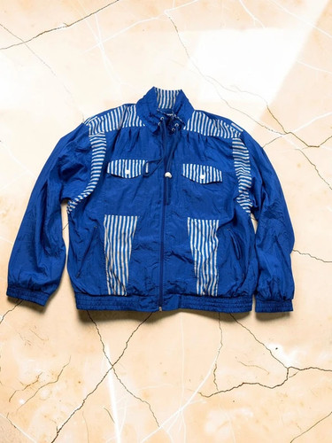 Vintage windbreaker blau - l,