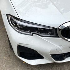 Scheinwerferblenden Böser Blick Schwarz Glanz für BMW 3er G20 G21 2019-2022 (...