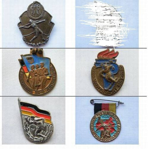 Lot abzeichen frühe ddr fdj - lot,