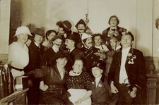 Foto Ak Karneval, Menschen in