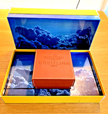 ORIG.BREITLING BOX WATCHBOX LEDER UMKARTON FÜR EVOLUTION 18 K  GOLD 2006 PAPIERE