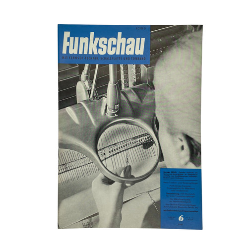 Funkschau heft zeitschrift - zeitschrift, /