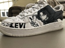 Nike Air Force 1  Custom AOT Levi Anime Manga 37,5
