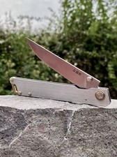 Sanrenmu 9301 Ultra Slim Slipjoint 8CR13MoV Vollmetall EDC-/Outdoor Messer 