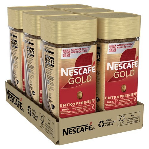 Nescafé gold entkoffeiniert - gold,