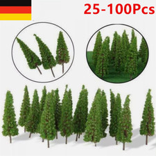 25-100 Stück Modell Bäume Garten Miniatur Szenerie Eisenbahn Landschaft Maßstab