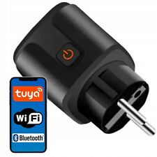 WiFi Smart Steckdose WIFI Intelligente 16A Plug Energiemessung TUYA schwarz
