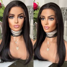 Long straight schwarz lace - straight,