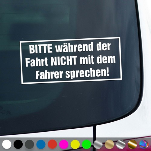 Fahrer aufkleber während der - aufkleber,