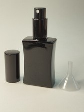 parfum flakon leer Schwarz 30ml + Trichter Schwarz