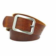 Ledergürtel 4 cm breit cognac