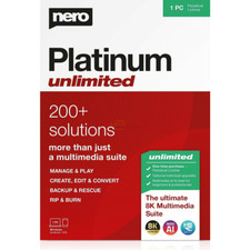 Nero Platinum Unlimited 2024 Download 1 PC Dauerlizenz Windows 7/8/10/11 ESD-Key