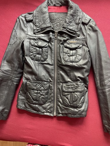 Superdry echte lederjacke - superdry,