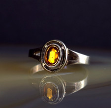 Ring Silber 925 gelb Farbstein