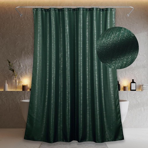 Duschvorhang grün textil - duschvorhang,