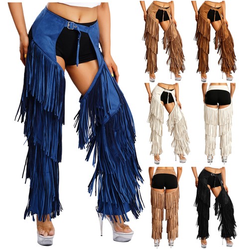 Damen wildleder hose - chaps, mit