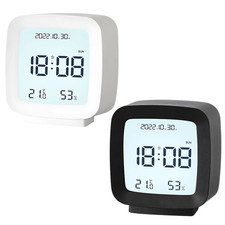 Digitaler Wecker mit Hygrometer Thermometer Tischuhr LCD Uhr Wecker Datumanzeige