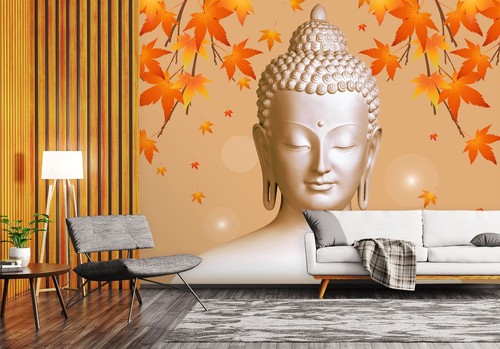 Ahornblätter buddha q9814 - buddha,