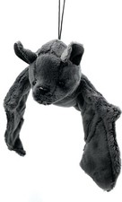 Fledermaus Microchiroptera Flughund Plüschtier Kuscheltier Stoff Tier 36cm Grau