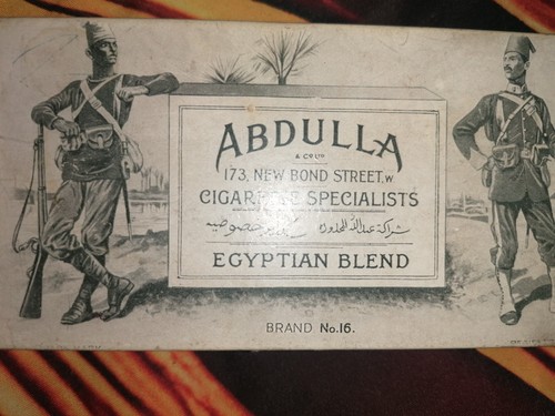 Antike blechdose abdulla - blechdose, 50