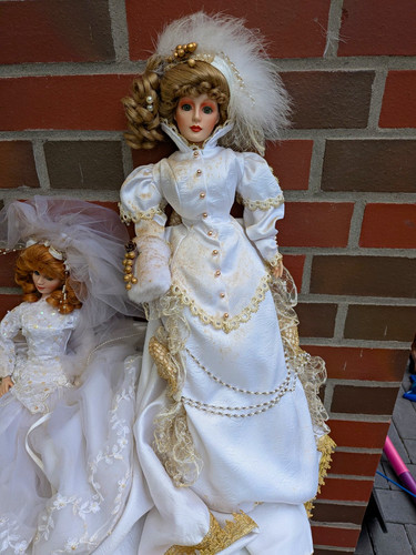 Porzellanpuppen mädchen blond - mädchen,