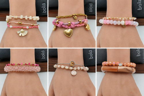 Armband und sets rosa pink - armband,