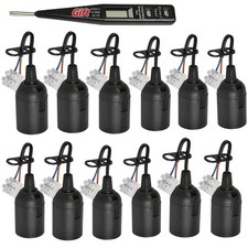 12er Set E27 Lampenfassung aus