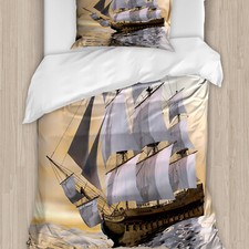 maritim Bettwäsche Set Schiff